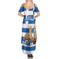 Greece Karavaki Christmas Family Matching Summer Maxi Dress and Hawaiian Shirt Merry Chirstmas 2025 - Wonder Print Shop