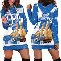 Greece Karavaki Christmas Hoodie Dress Merry Chirstmas 2025 - Wonder Print Shop