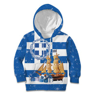 Greece Karavaki Christmas Kid Hoodie Merry Chirstmas 2025 - Wonder Print Shop