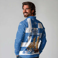 Greece Karavaki Christmas Long Sleeve Polo Shirt Merry Chirstmas 2025 - Wonder Print Shop