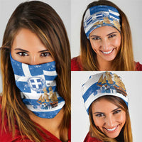 Greece Karavaki Christmas Neck Gaiter Merry Chirstmas 2025 - Wonder Print Shop