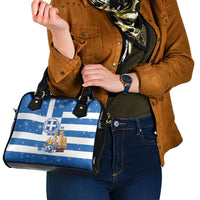 Greece Karavaki Christmas Shoulder Handbag Merry Chirstmas 2025 - Wonder Print Shop