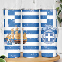 Greece Karavaki Christmas Skinny Tumbler Merry Chirstmas 2025 - Wonder Print Shop