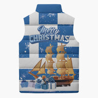 Greece Karavaki Christmas Sleeveless Puffer Jacket Merry Chirstmas 2025 - Wonder Print Shop