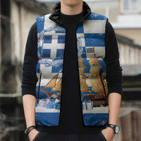 Greece Karavaki Christmas Sleeveless Puffer Jacket Merry Chirstmas 2025 - Wonder Print Shop