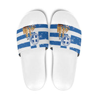 Greece Karavaki Christmas Slide Sandals Merry Chirstmas 2025 - Wonder Print Shop
