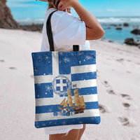 Greece Karavaki Christmas Tote Bag Merry Chirstmas 2025 - Wonder Print Shop