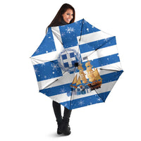 Greece Karavaki Christmas Umbrella Merry Chirstmas 2025 - Wonder Print Shop
