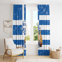 Greece Karavaki Christmas Window Curtain Merry Chirstmas 2025 - Wonder Print Shop