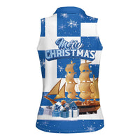 Greece Karavaki Christmas Women Sleeveless Polo Shirt Merry Chirstmas 2025 - Wonder Print Shop