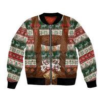Germany Bavarian Christmas Bomber Jacket German Heritage Costume - Wonder Print Shop