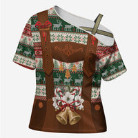 Germany Bavarian Christmas Cross Shoulder Shirt German Heritage Costume - Wonder Print Shop