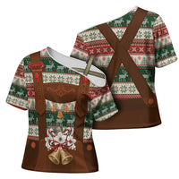 Germany Bavarian Christmas Cross Shoulder Shirt German Heritage Costume - Wonder Print Shop