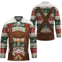 Germany Bavarian Christmas Hockey Jersey German Heritage Costume - Wonder Print Shop