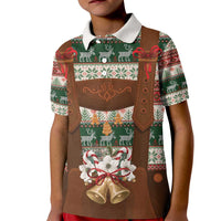 Germany Bavarian Christmas Kid Polo Shirt German Heritage Costume - Wonder Print Shop