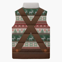 Germany Bavarian Christmas Sleeveless Puffer Jacket German Heritage Costume - Wonder Print Shop