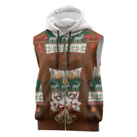 Germany Bavarian Christmas Sleeveless Zip Hoodie German Heritage Costume - Wonder Print Shop