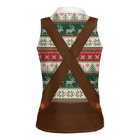 Germany Bavarian Christmas Women Sleeveless Polo Shirt German Heritage Costume - Wonder Print Shop