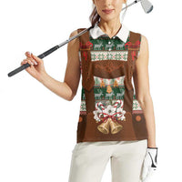 Germany Bavarian Christmas Women Sleeveless Polo Shirt German Heritage Costume - Wonder Print Shop