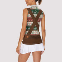 Germany Bavarian Christmas Women Sleeveless Polo Shirt German Heritage Costume - Wonder Print Shop