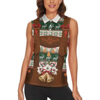 Germany Bavarian Christmas Women Sleeveless Polo Shirt German Heritage Costume - Wonder Print Shop
