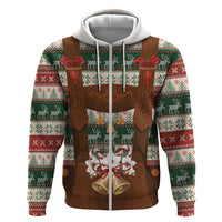 Germany Bavarian Christmas Zip Hoodie German Heritage Costume - Wonder Print Shop