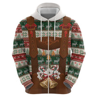 Germany Bavarian Christmas Zip Hoodie German Heritage Costume - Wonder Print Shop