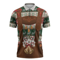 Germany Bavarian Christmas Zipper Polo Shirt German Heritage Costume - Wonder Print Shop