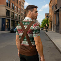 Germany Bavarian Christmas Zipper Polo Shirt German Heritage Costume - Wonder Print Shop
