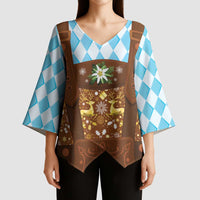 Germany Christmas Kimono Sleeve Blouse Bavarian Costume Style - Wonder Print Shop