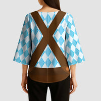 Germany Christmas Kimono Sleeve Blouse Bavarian Costume Style - Wonder Print Shop