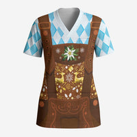 Germany Christmas Scrub Top Bavarian Costume Style - Wonder Print Shop