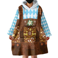 Germany Christmas Wearable Blanket Hoodie Bavarian Costume Style - Wonder Print Shop