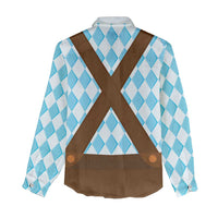 Germany Christmas Women Casual Shirt Bavarian Costume Style - Wonder Print Shop