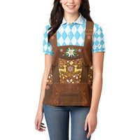 Germany Christmas Women Polo Shirt Bavarian Costume Style - Wonder Print Shop