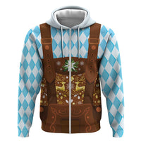 Germany Christmas Zip Hoodie Bavarian Costume Style - Wonder Print Shop