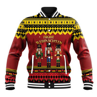 Germany Nussknacker Christmas Baseball Jacket Crack Deez Nuts - Wonder Print Shop