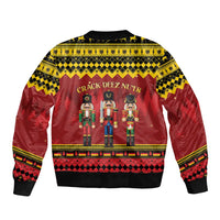 Germany Nussknacker Christmas Bomber Jacket Crack Deez Nuts - Wonder Print Shop