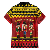 Germany Nussknacker Christmas Family Matching Off Shoulder Maxi Dress and Hawaiian Shirt Crack Deez Nuts - Wonder Print Shop