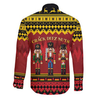 Germany Nussknacker Christmas Family Matching Off Shoulder Maxi Dress and Hawaiian Shirt Crack Deez Nuts - Wonder Print Shop