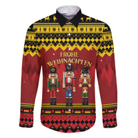 Germany Nussknacker Christmas Family Matching Short Sleeve Bodycon Dress and Hawaiian Shirt Crack Deez Nuts - Wonder Print Shop