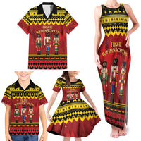 Germany Nussknacker Christmas Family Matching Tank Maxi Dress and Hawaiian Shirt Crack Deez Nuts - Wonder Print Shop