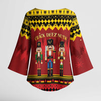 Germany Nussknacker Christmas Kimono Sleeve Blouse Crack Deez Nuts - Wonder Print Shop