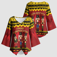 Germany Nussknacker Christmas Kimono Sleeve Blouse Crack Deez Nuts - Wonder Print Shop