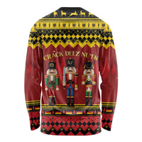 Germany Nussknacker Christmas Long Sleeve Shirt Crack Deez Nuts - Wonder Print Shop