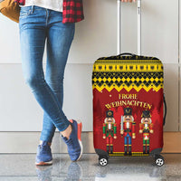 Germany Nussknacker Christmas Luggage Cover Crack Deez Nuts - Wonder Print Shop