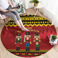 Germany Nussknacker Christmas Round Carpet Crack Deez Nuts - Wonder Print Shop