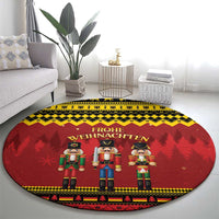 Germany Nussknacker Christmas Round Carpet Crack Deez Nuts - Wonder Print Shop