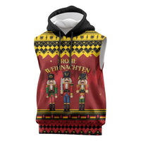 Germany Nussknacker Christmas Sleeveless Hoodie Crack Deez Nuts - Wonder Print Shop