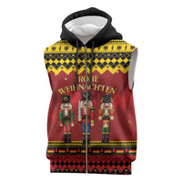 Germany Nussknacker Christmas Sleeveless Zip Hoodie Crack Deez Nuts - Wonder Print Shop